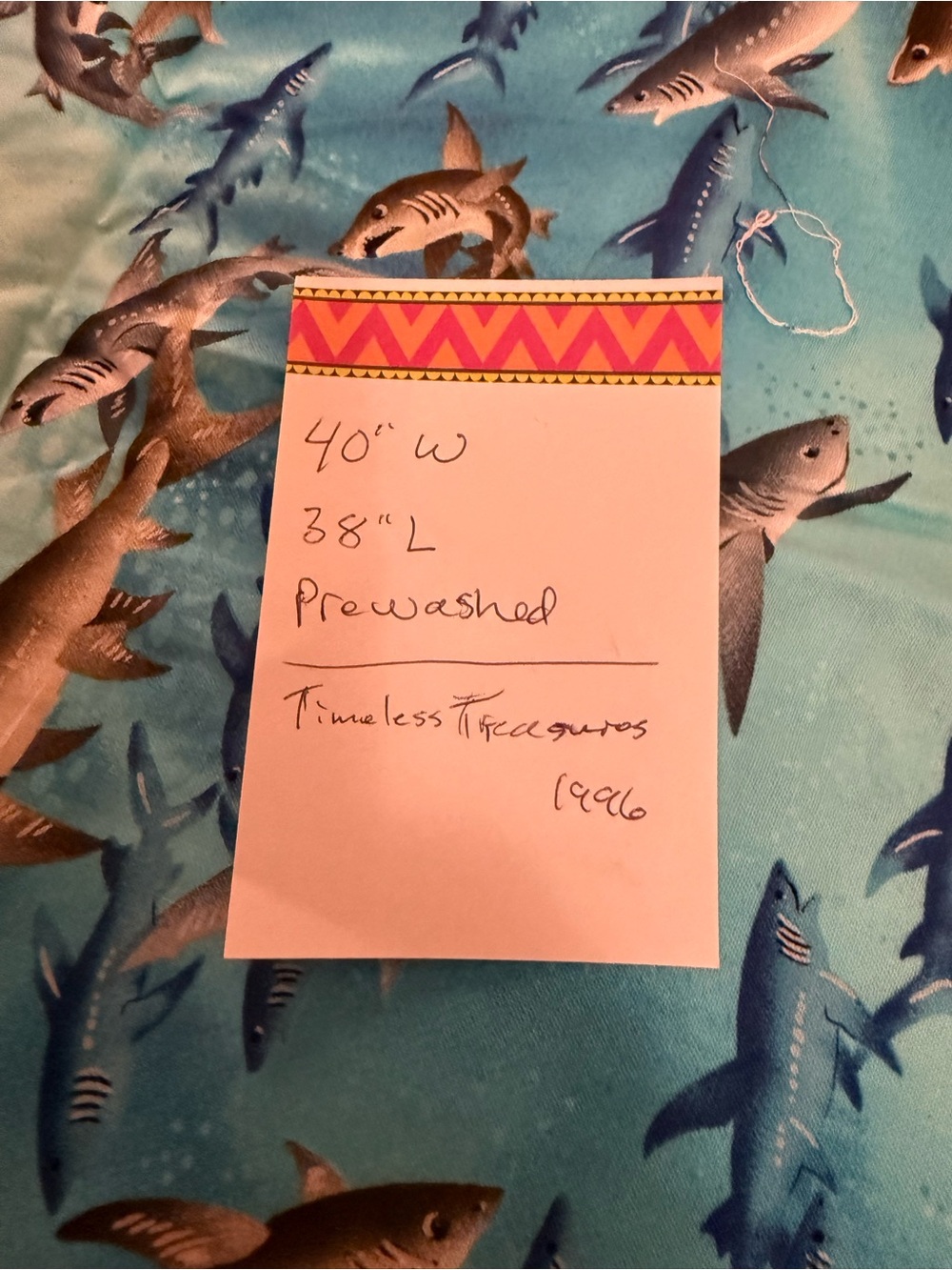 Shark Print Cotton Fabric